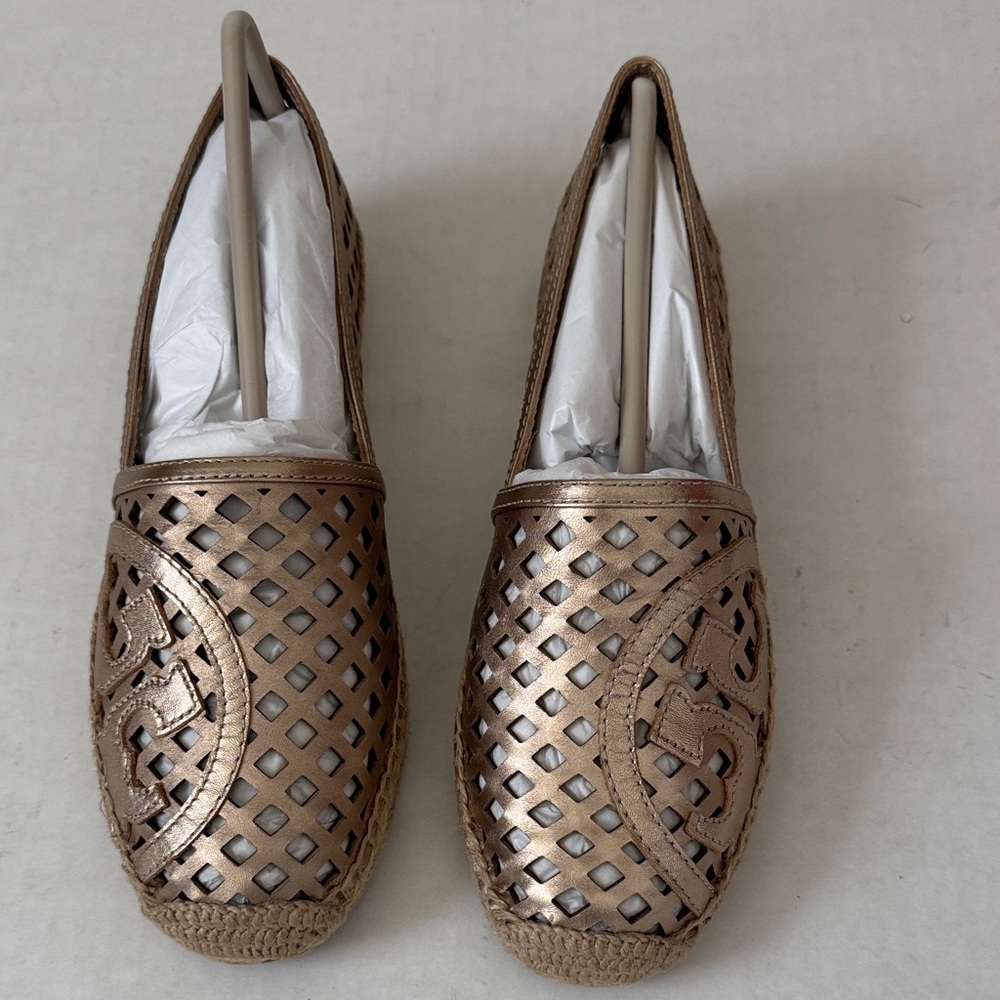 Elegant Metallic Espadrilles